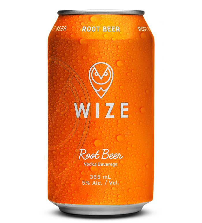 Wize Spirits Root Beer Vodka Soda 355 mL Can